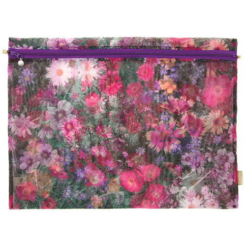 オーガンジー 平型お着替えポーチ 大 - 画像1