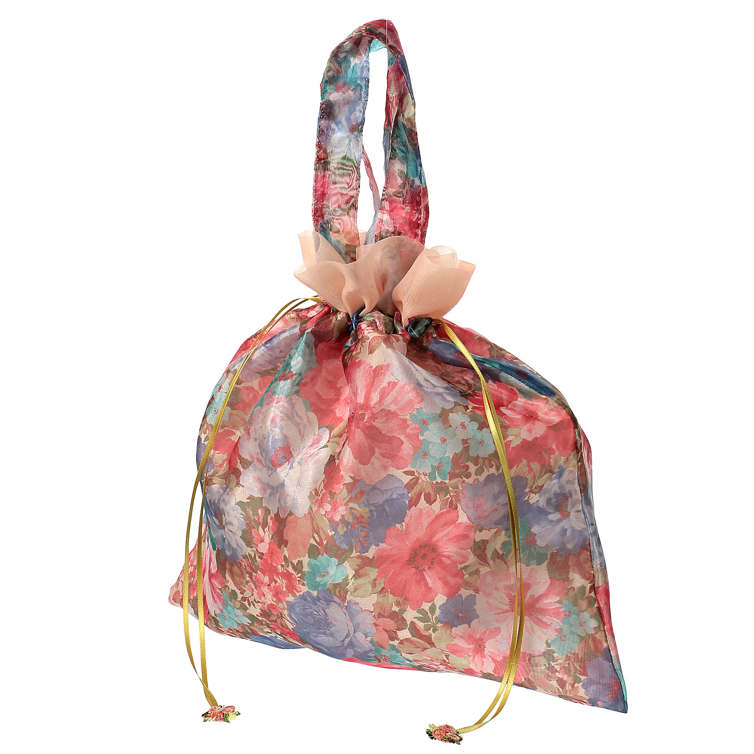 花柄巾着手提げ - 画像11