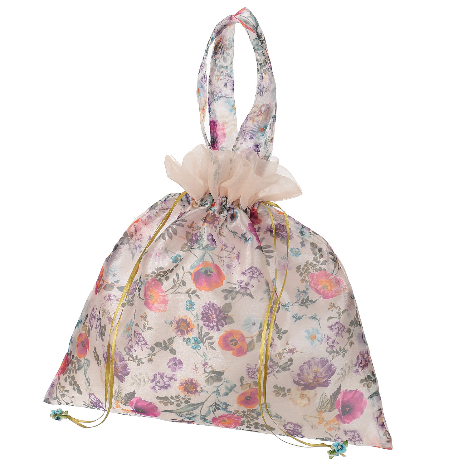 花柄巾着手提げ - 画像10