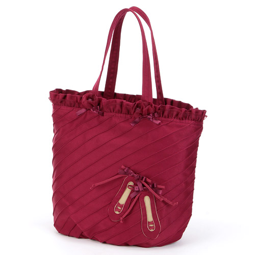 斜めピンタック 底マチ トートバッグ - 画像7