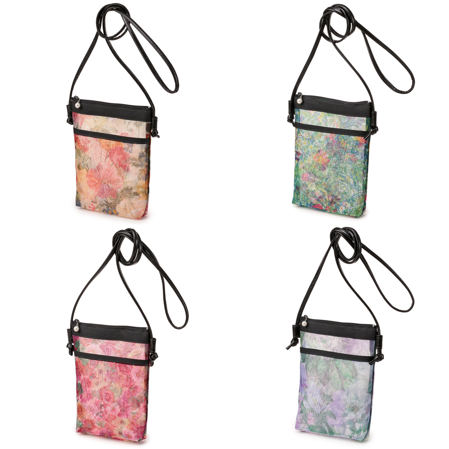 花柄携帯ポシェット - 画像1