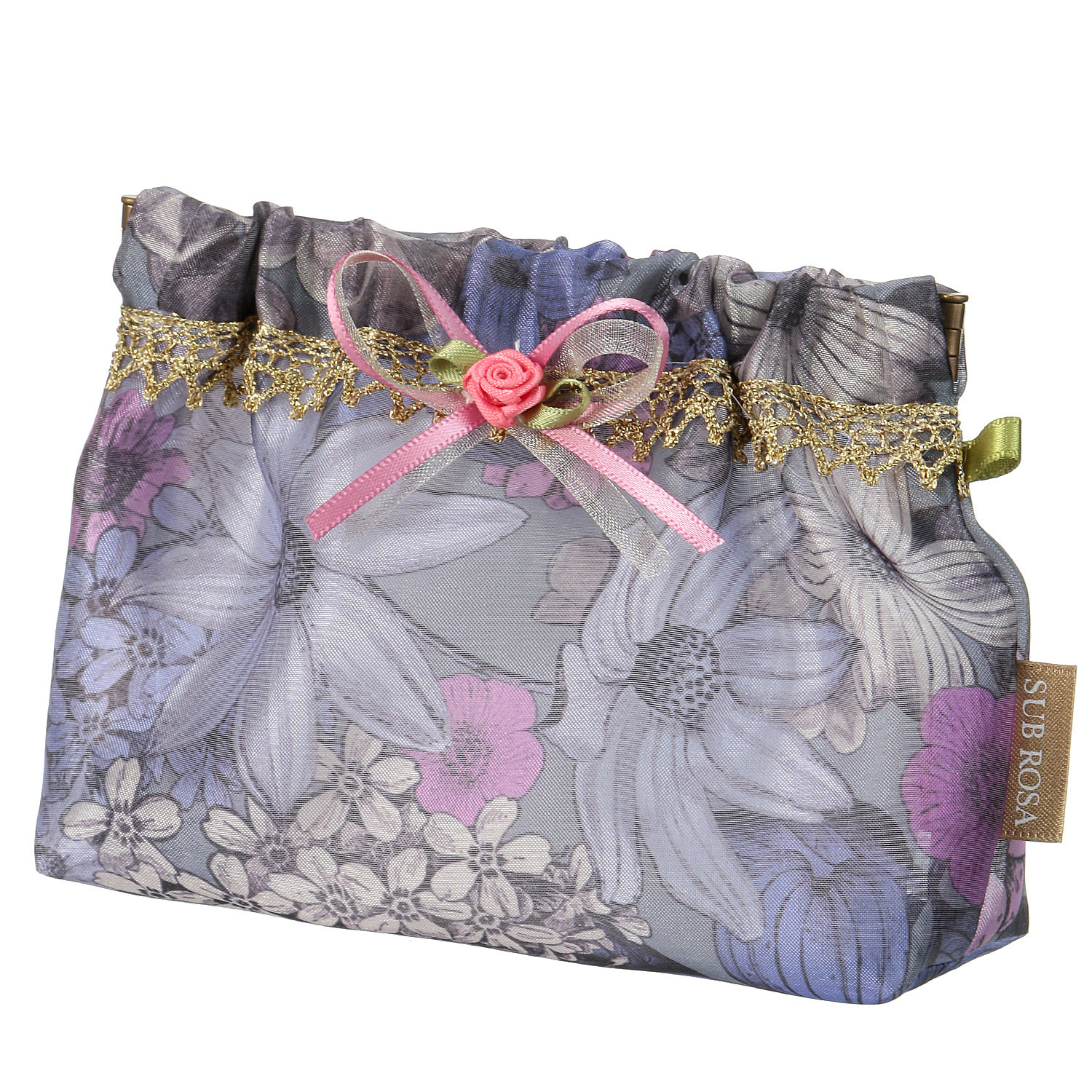 オーガンジー バネ口金型ポーチ - 画像4