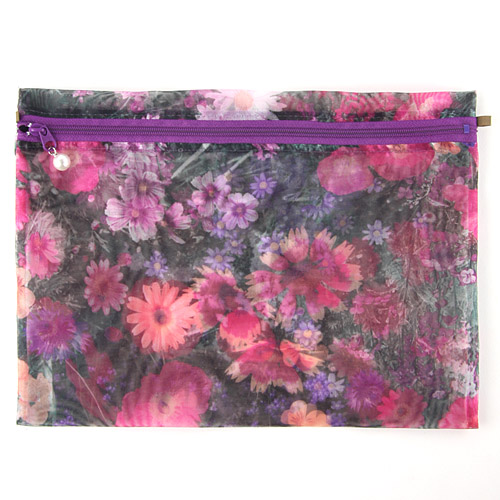 オーガンジー フラットポーチ