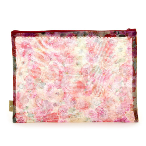 ゴールドテープ メッシュ平ポーチ 大 - 画像6