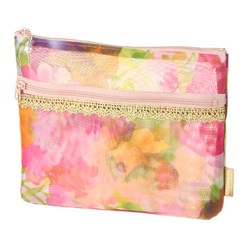 ゴールドテープ メッシュ 前ファスナーポケット付ポーチ - 画像4