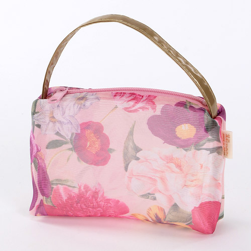 【15番色終了】 オーガンジー 持ち手付き ミニポーチ - 画像2