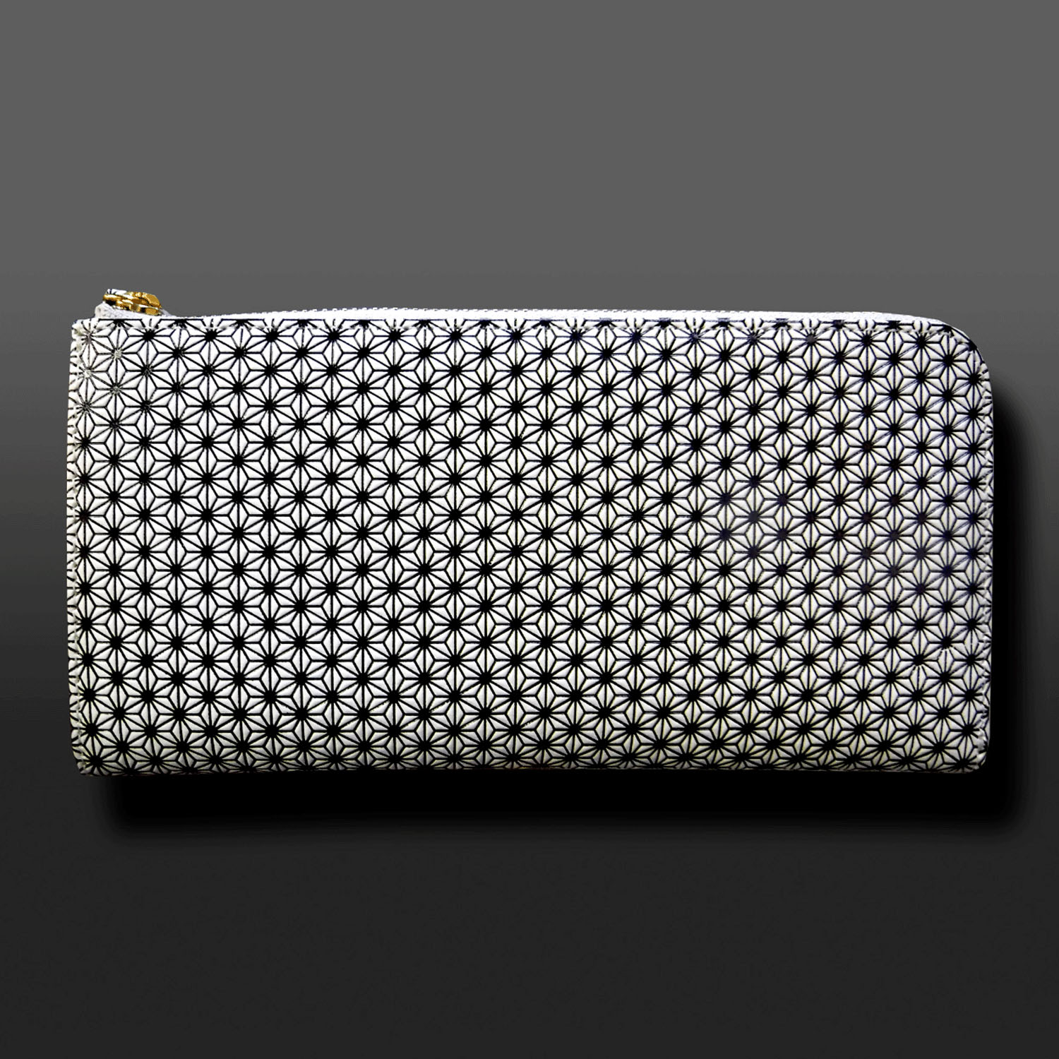 【取り寄せ商品】 ★順次ケースが変更となります。 浅草文庫 麻の葉L字長財布 - 画像1