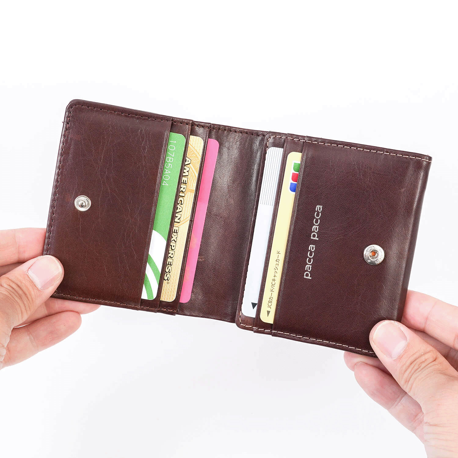 pacca pacca アラベスク中BOX二つ折り財布 - 画像6