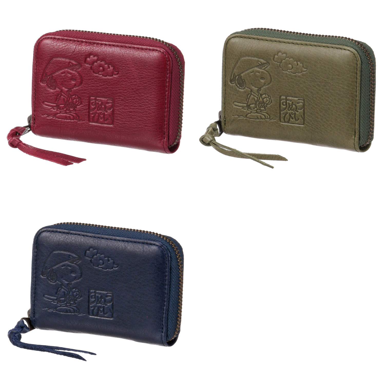 SNOOPY JAPAN ラウンドミニ財布（三笠傘）