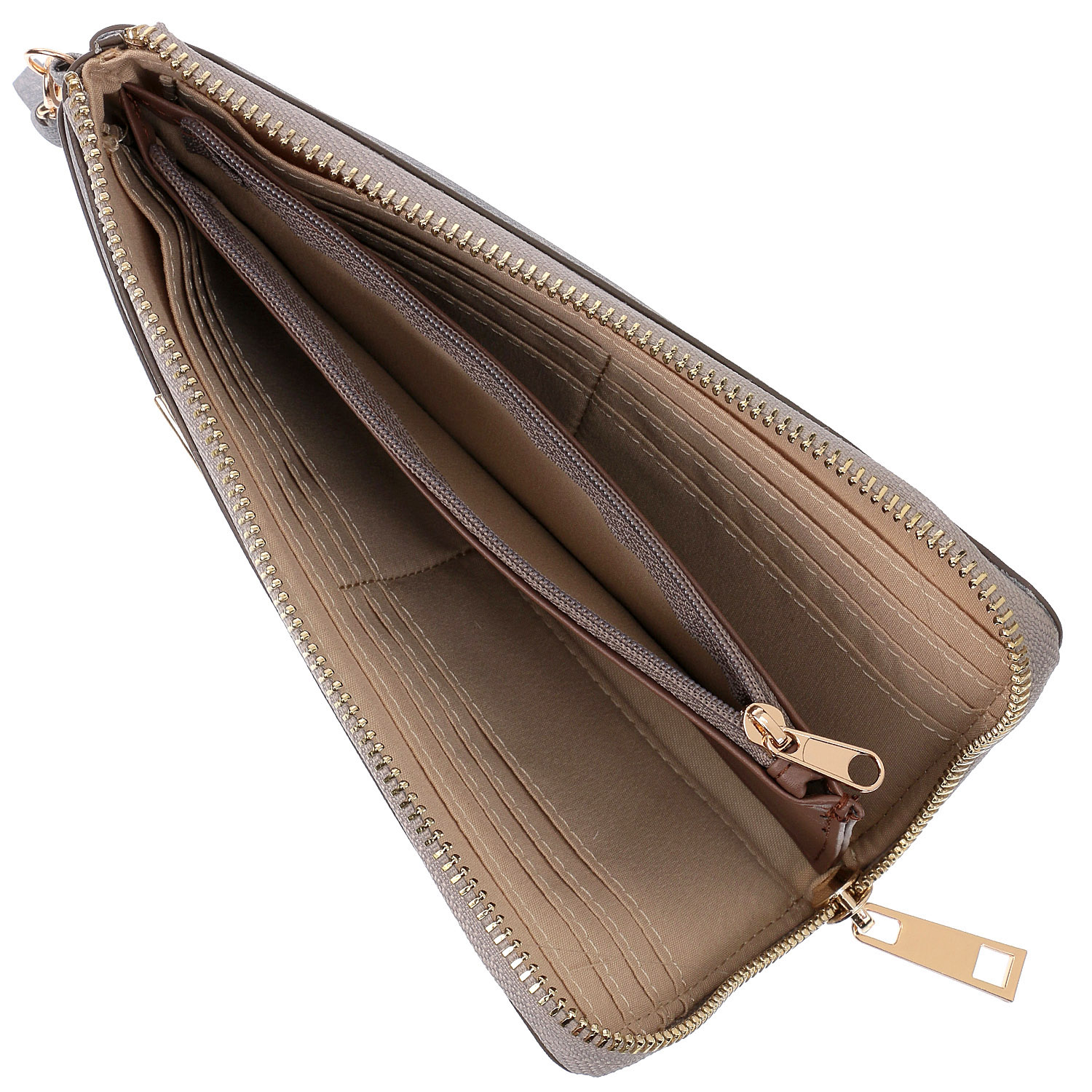 【Moda by bouquet】 レザーシュリンク L字ファアスナー長財布 - 画像4