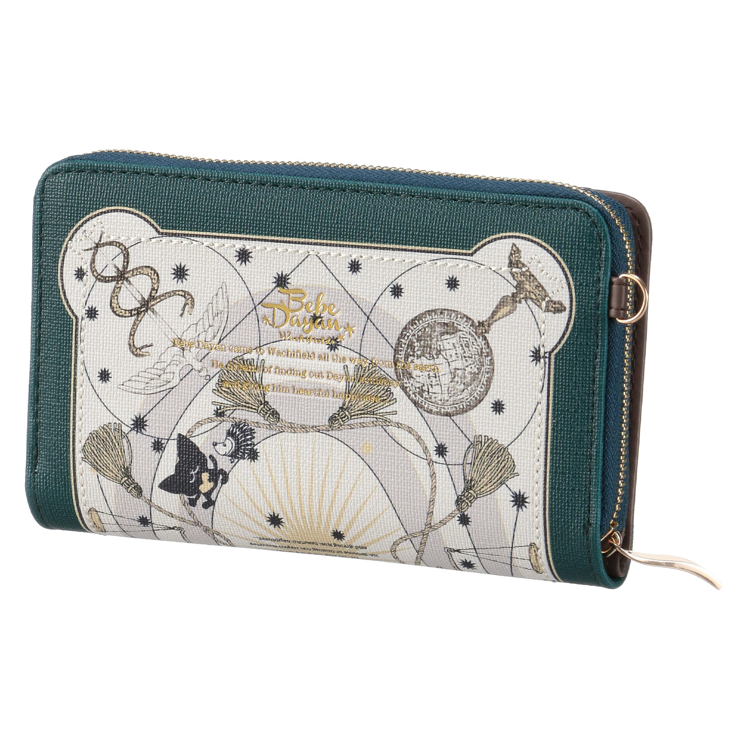 【ベベダヤン】 スカーフ柄ラウンドファスナー折財布 - 画像2