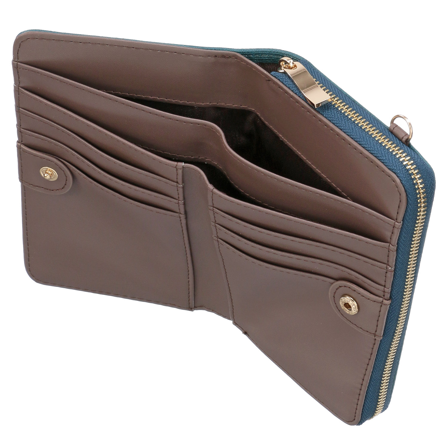 【ベベダヤン】 スカーフ柄ラウンドファスナー折財布 - 画像3