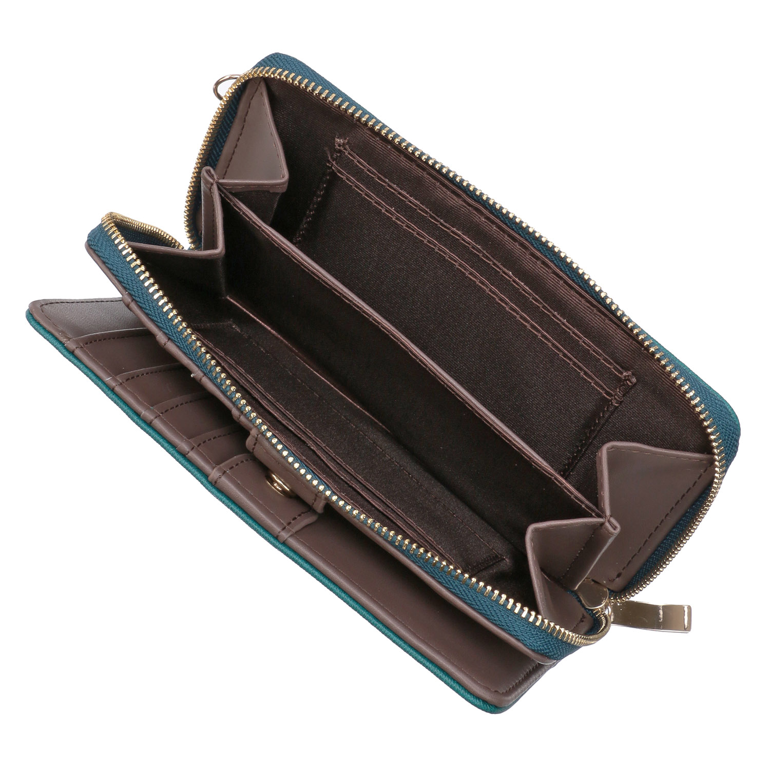 【ベベダヤン】 スカーフ柄ラウンドファスナー折財布 - 画像4