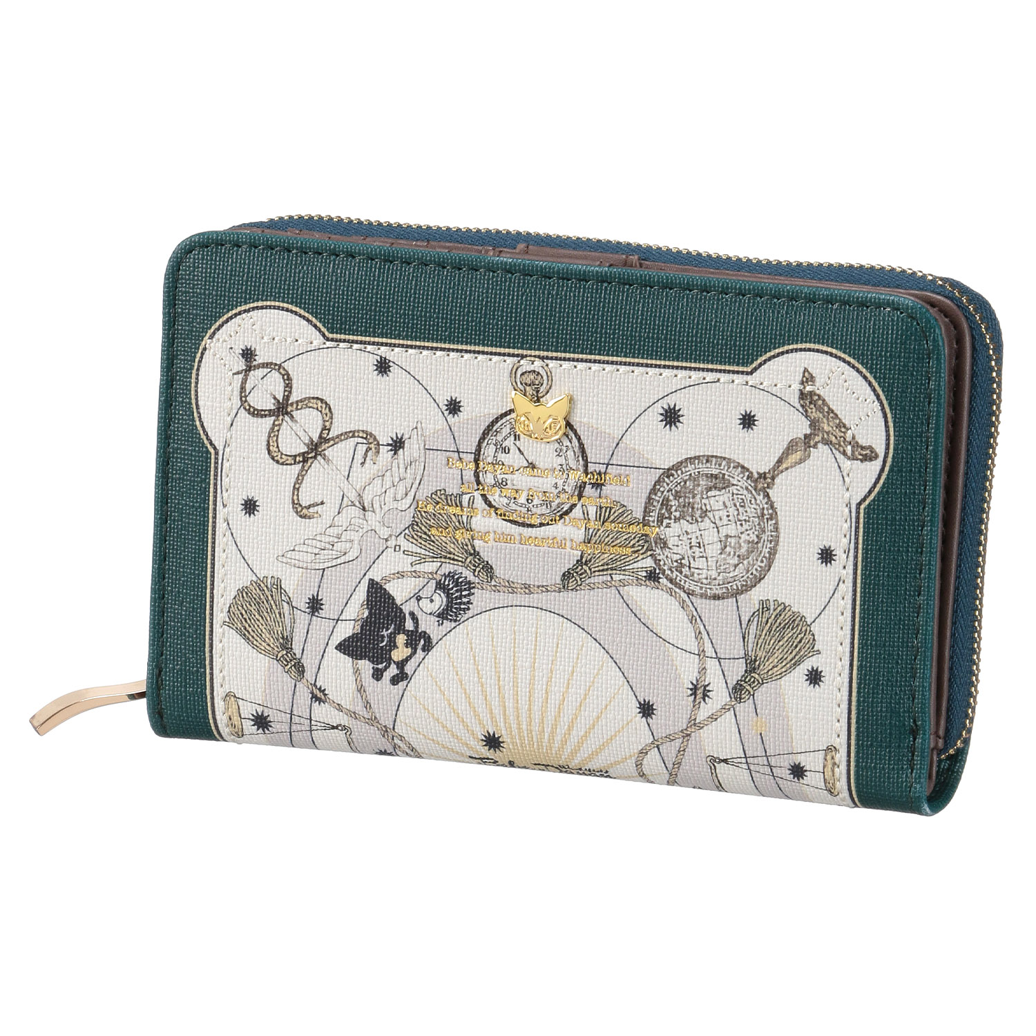 【ベベダヤン】 スカーフ柄ラウンドファスナー折財布 - 画像1