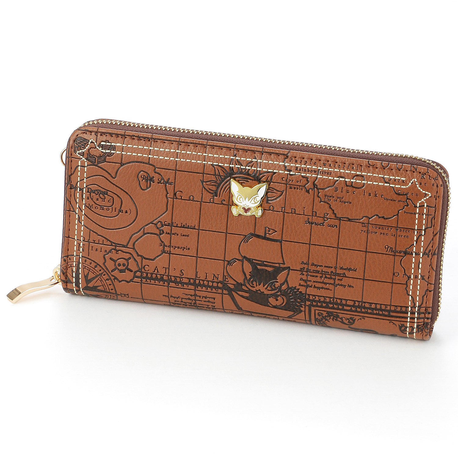 【52／63番欠品中】 ベベダヤン コンパスローズ ラウンドファスナー長財布 - 画像1