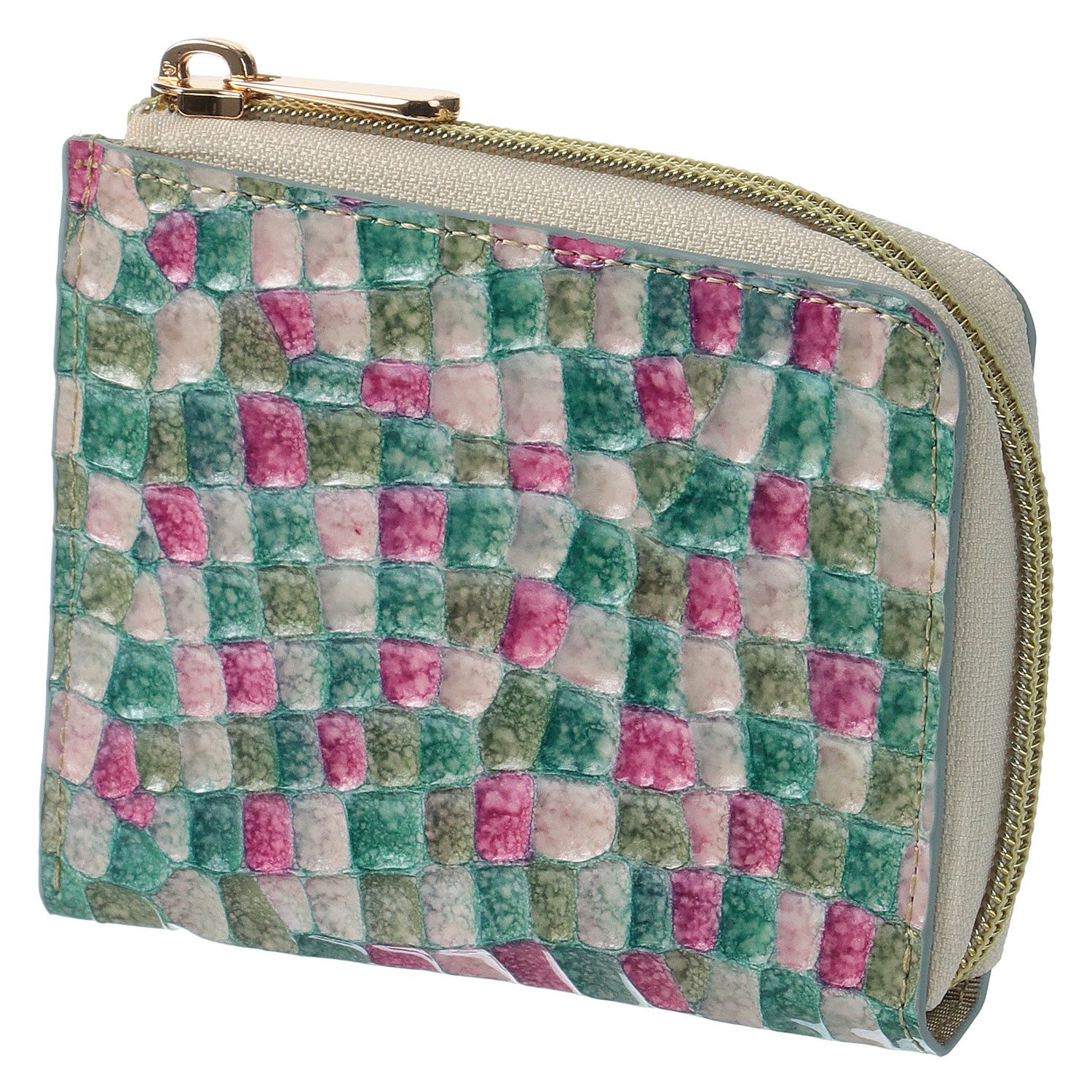 イタリアンレザーL字ファスナーミニ財布 - 画像6