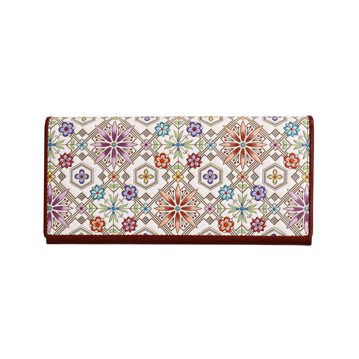 【取り寄せ商品】 浅草文庫 花菱柄ヘリ玉長財布 - 画像2