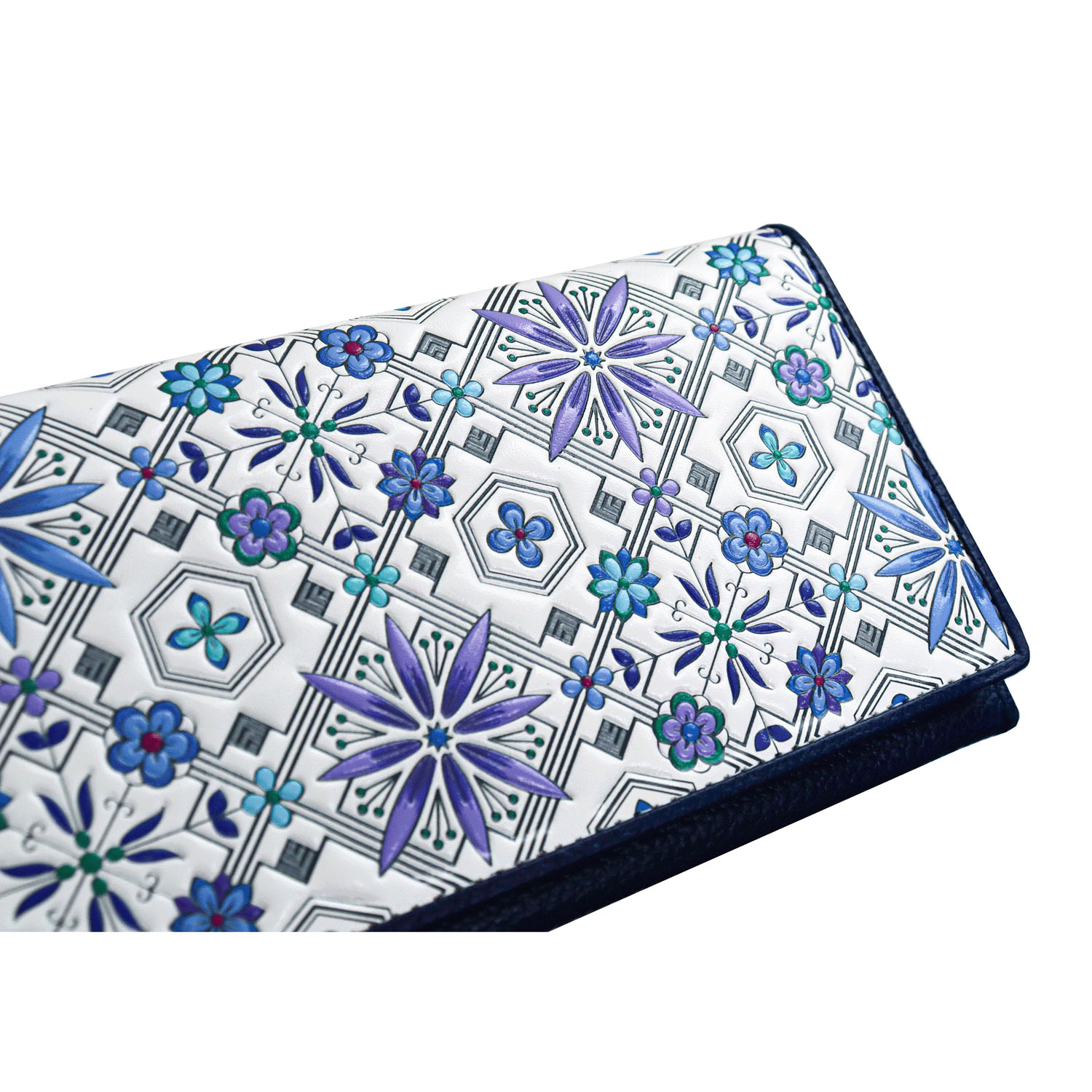 【取り寄せ商品】 浅草文庫 花菱柄ヘリ玉長財布 - 画像5