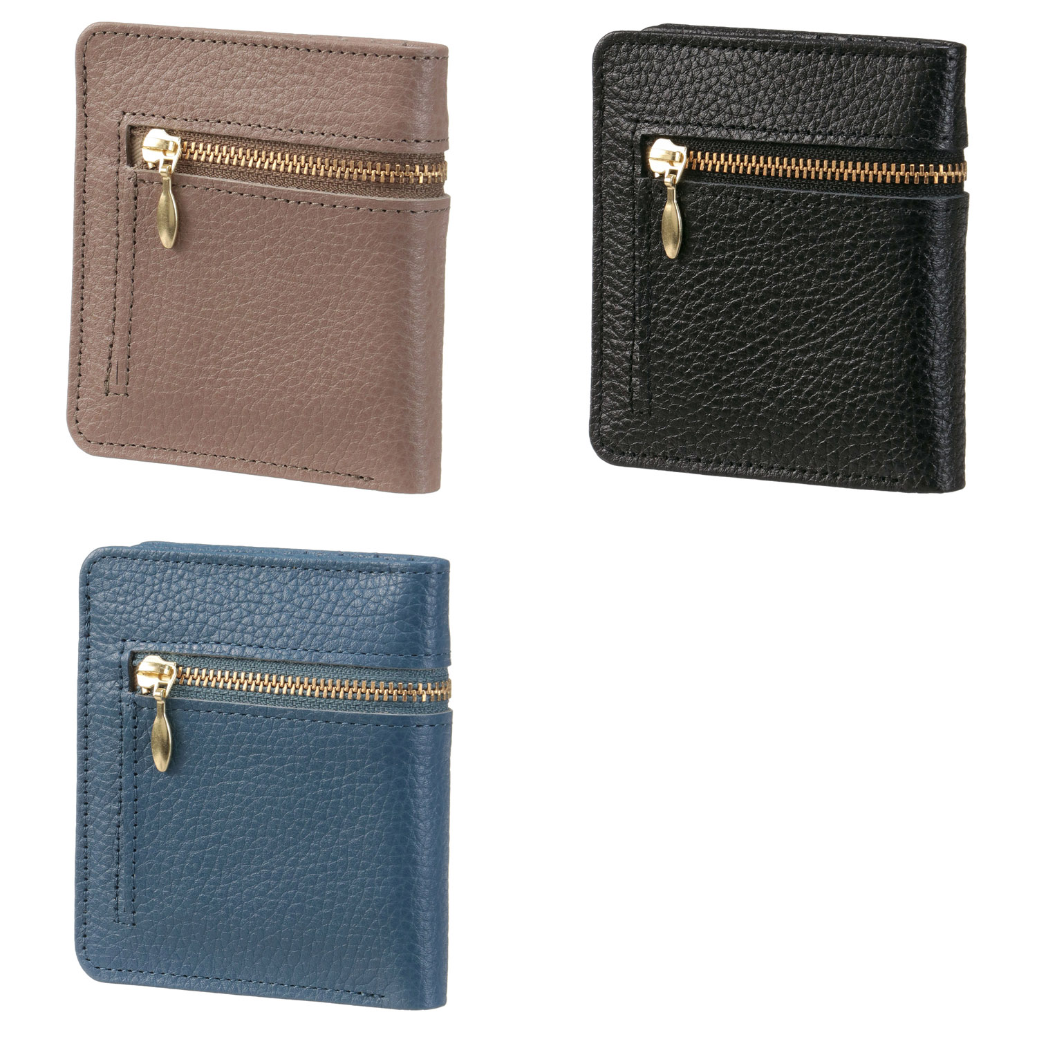 【日本製】 コンパクト2ツ折財布