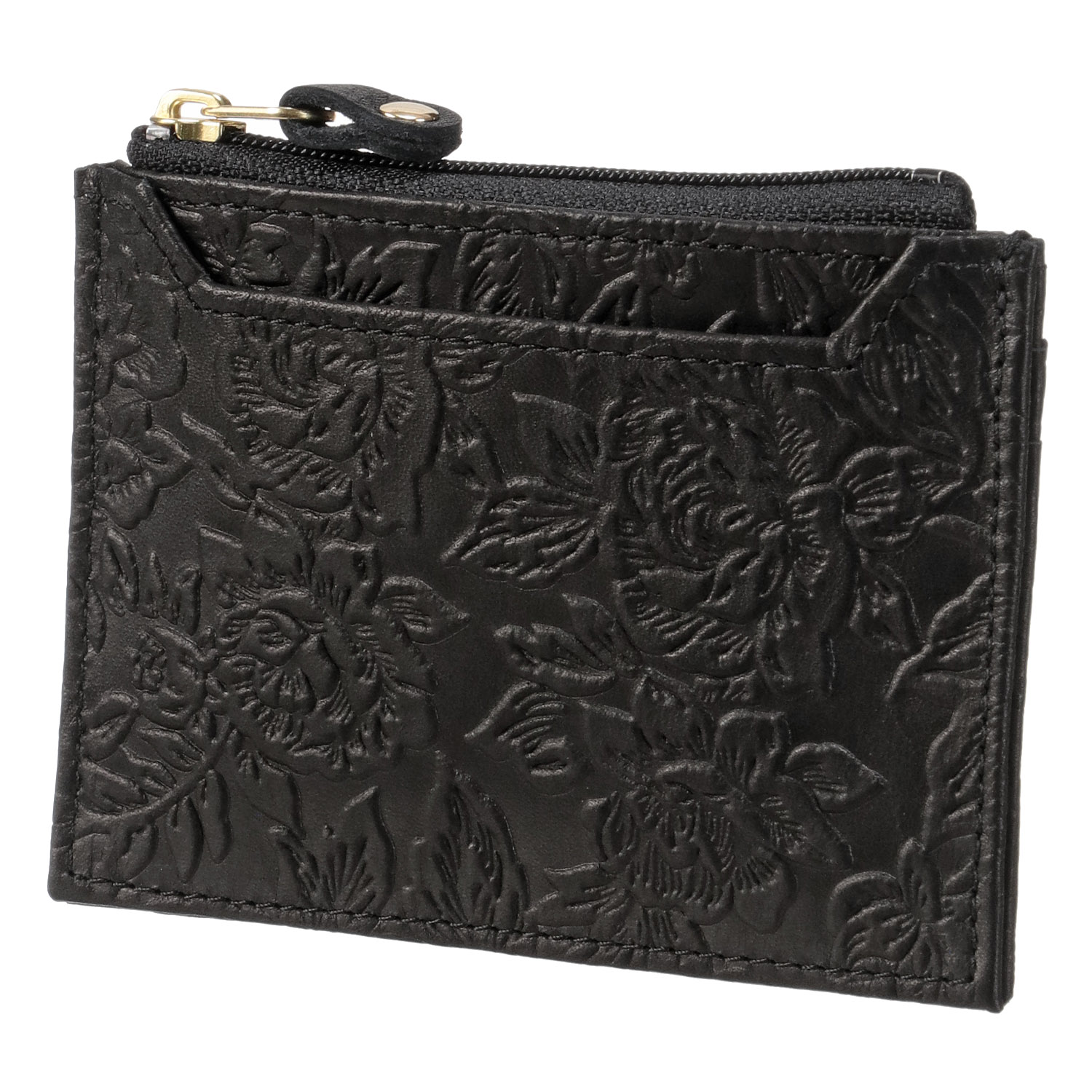 【日本製】 素押し薔薇コンパクト財布 - 画像2