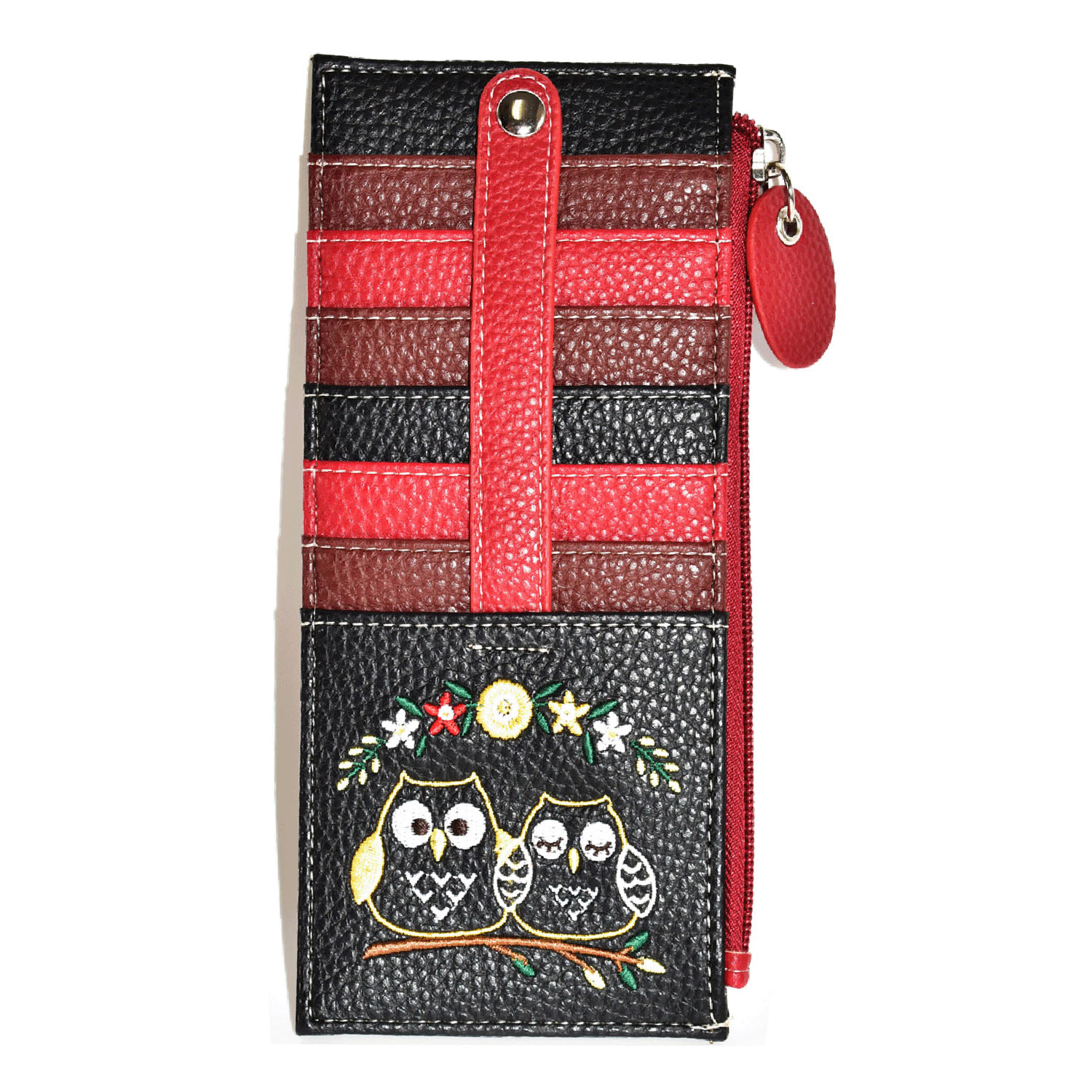 フラワーフクロウカードケース - 画像2