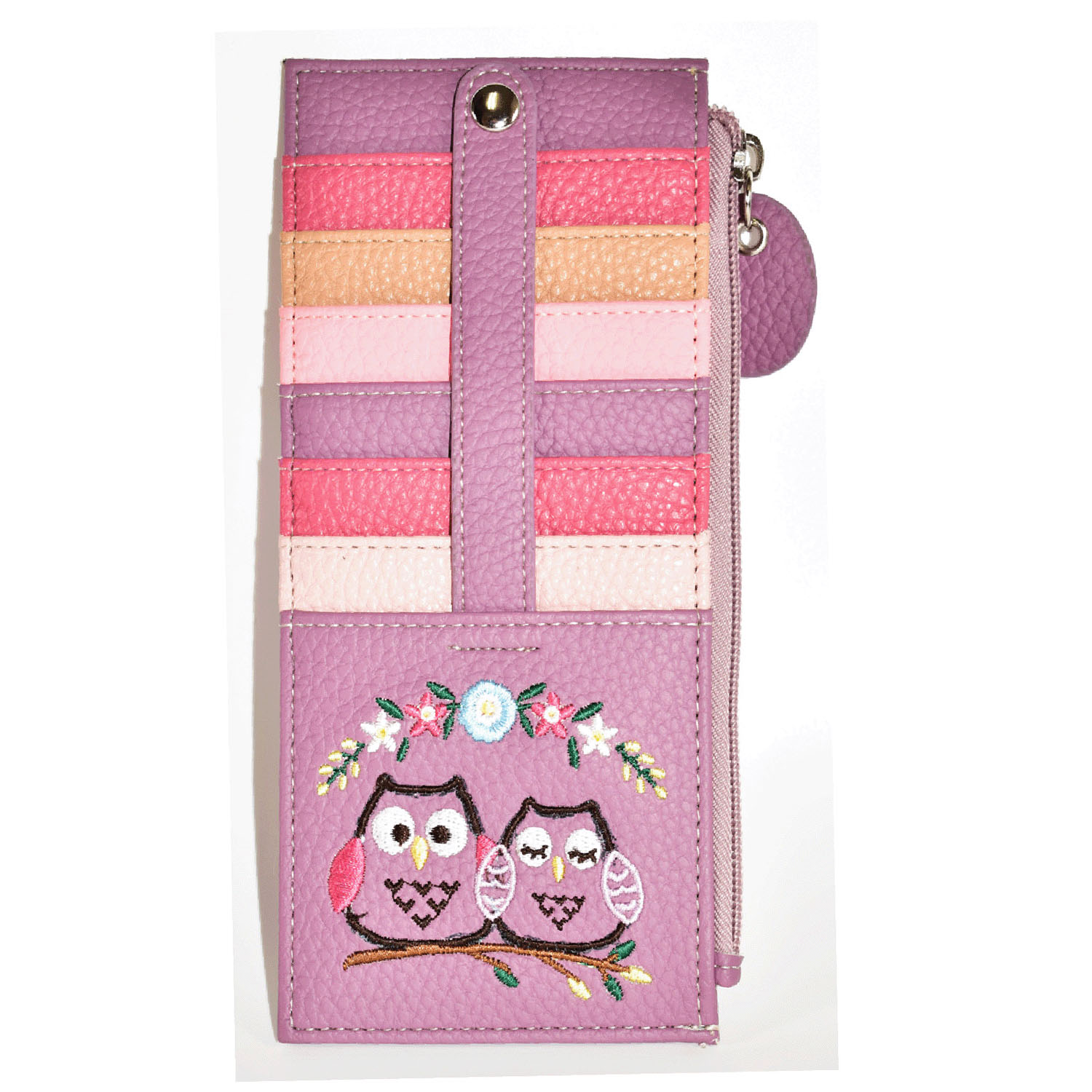 フラワーフクロウカードケース - 画像5
