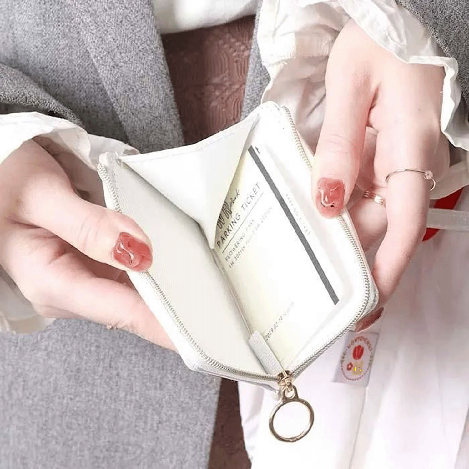 蝶＆苺パスケース - 画像7