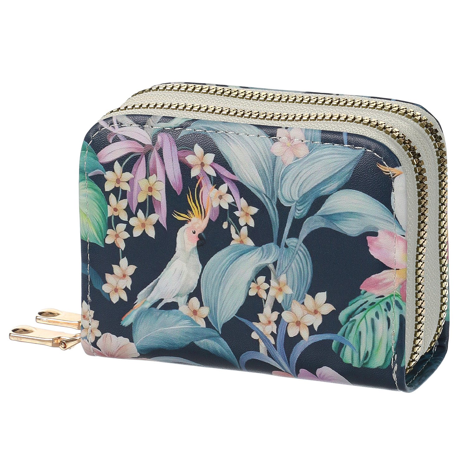 ダブルファスナー式花柄カード入 - 画像7