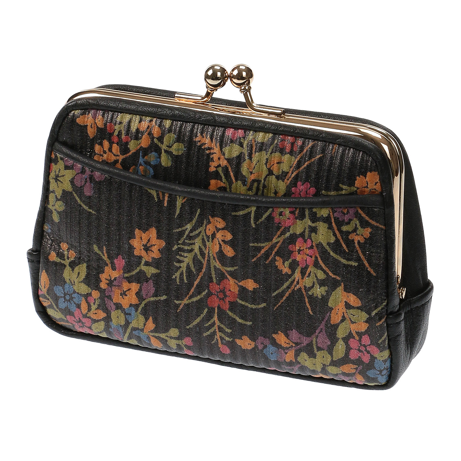 金彩ヒナゲシ（金更紗） 親子がま口 - 画像3