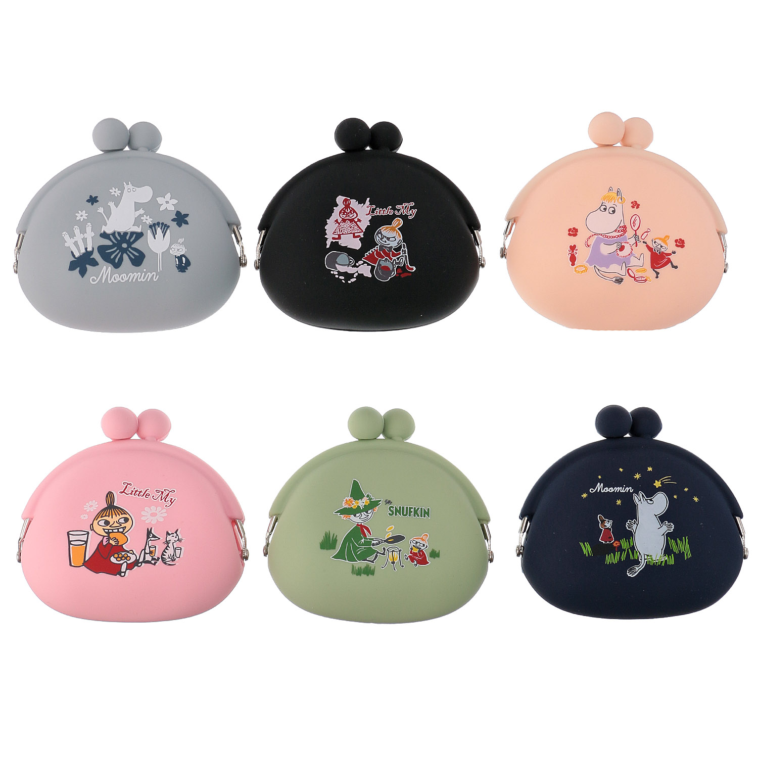MOOMIN（ムーミン） シリコンがま口 6柄セット - 画像1