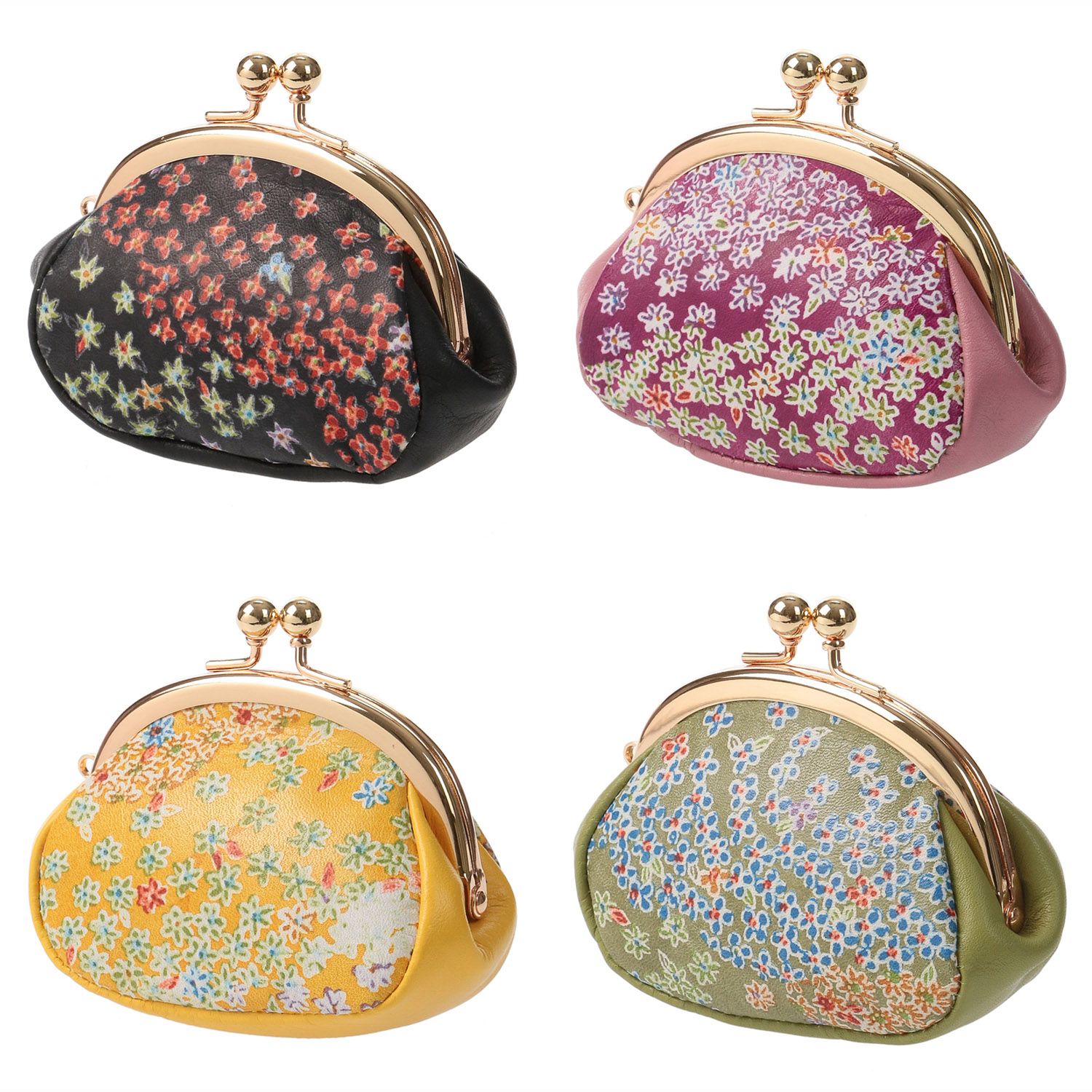 【日本製】 京友禅2．8寸がま口 - 画像1