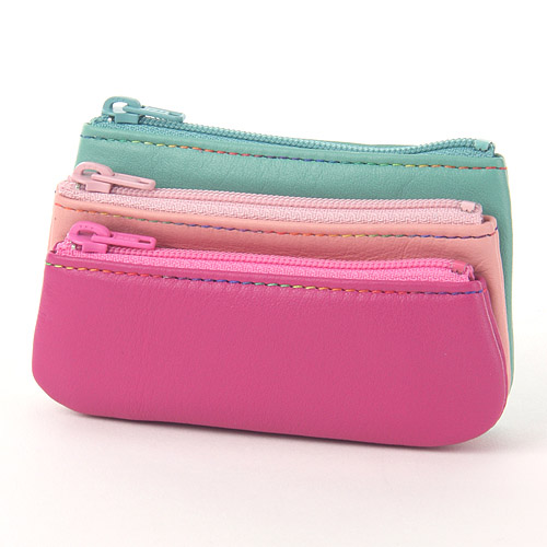 牛革マルチバイカラー 3点小銭入れ