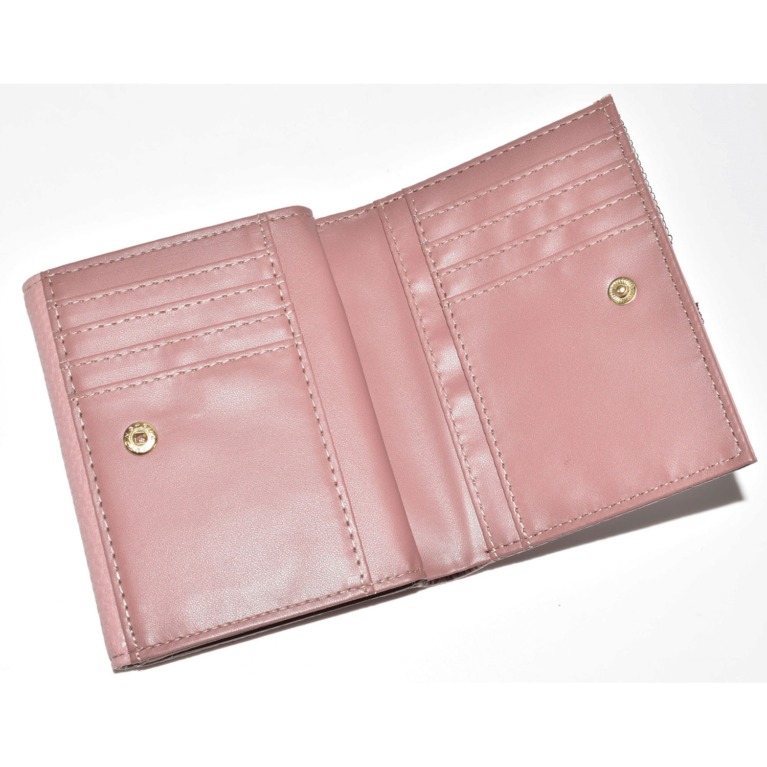 猫パッチワーク 2ツ折り財布 - 画像7