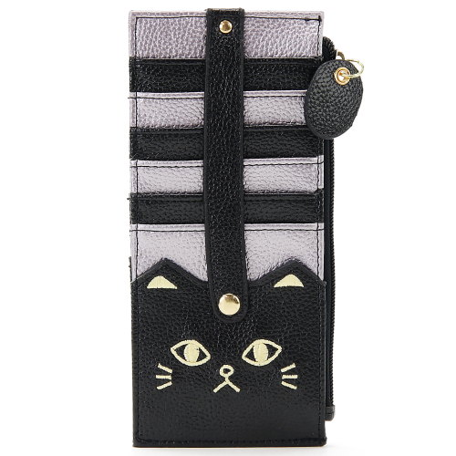 ねこ刺繍 ベルト付き両面カードケース - 画像2