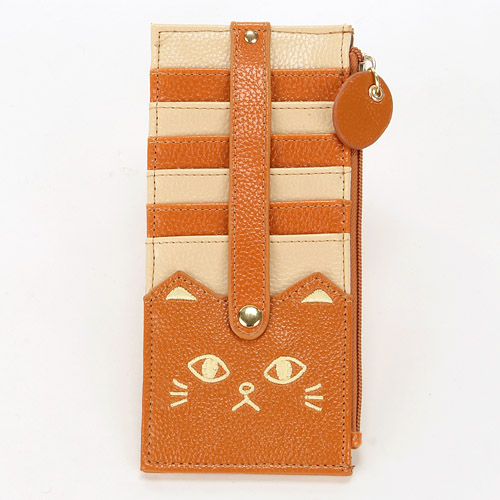 ねこ刺繍 ベルト付き両面カードケース - 画像4