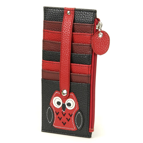 ふくろう ベルト付き両面カードケース