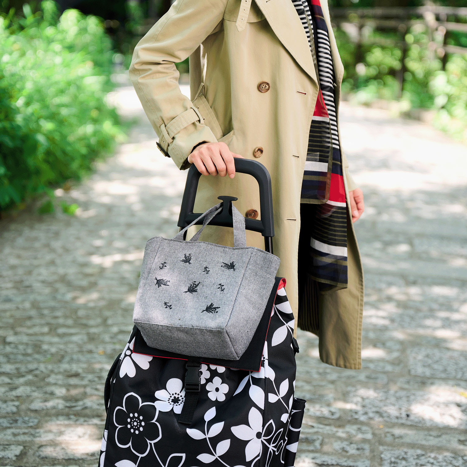 【cocoro】 保冷保温  ショッピングカート 花柄 - 画像6