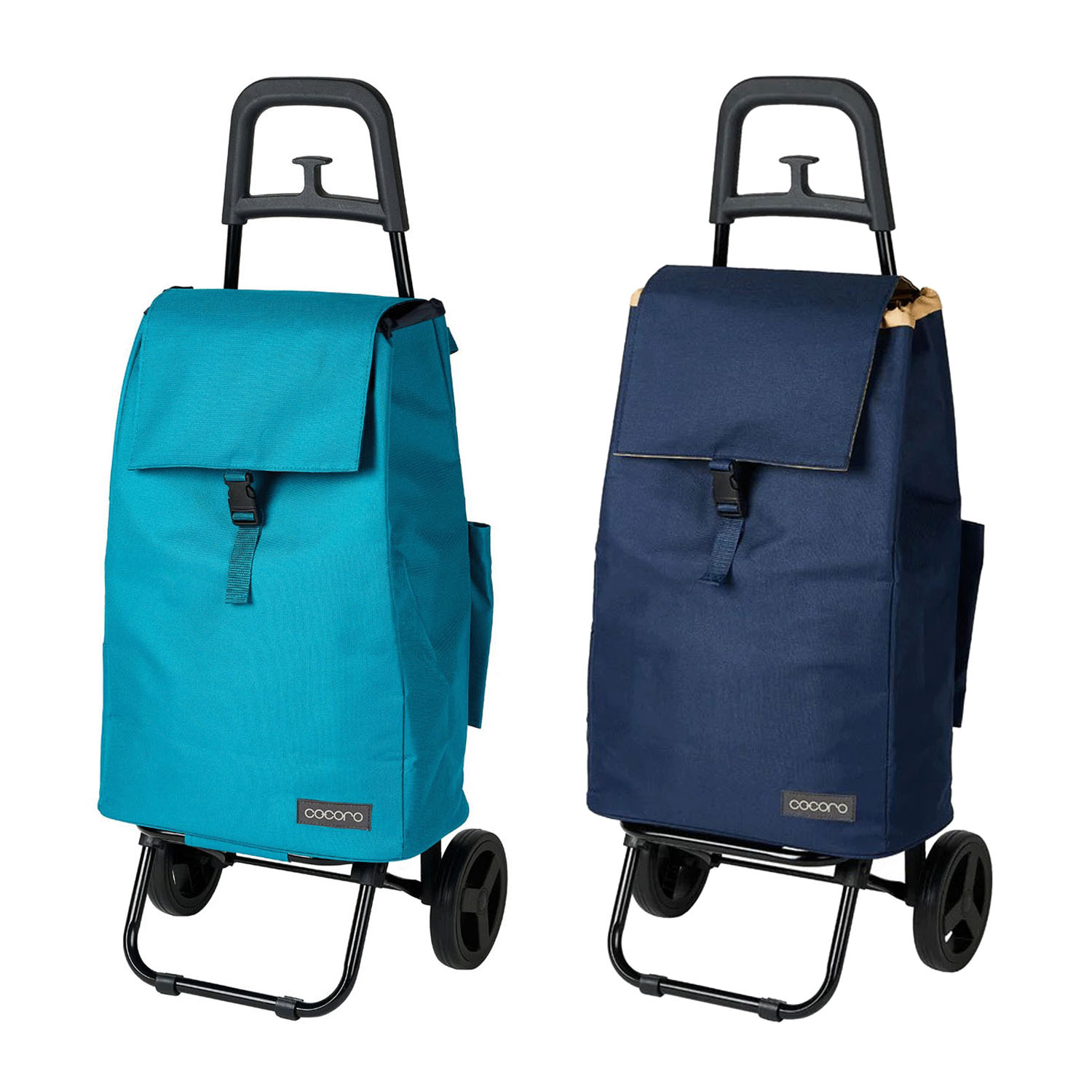 【cocoro】 保冷保温  プレーンカラー ショッピングキャリー - 画像1