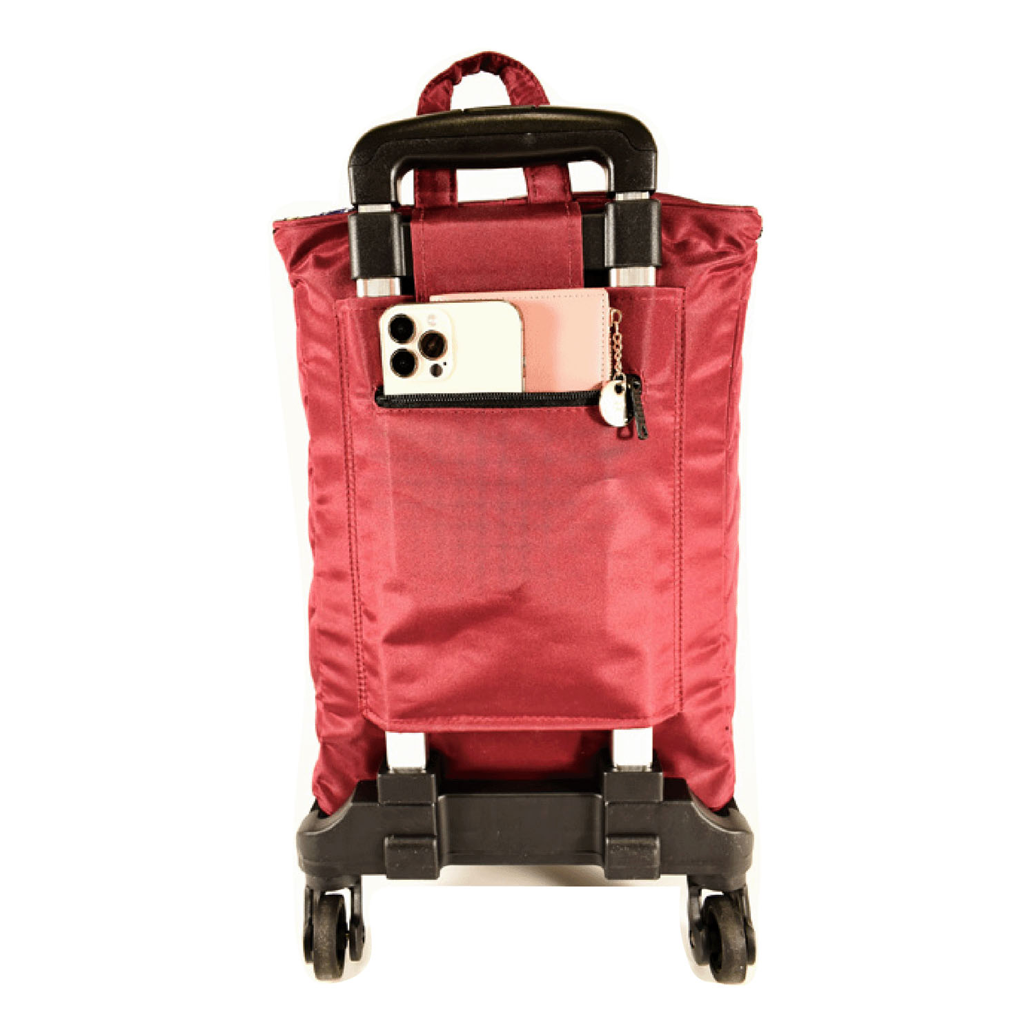 シェニールテープ付きキャリーカート 4輪 - 画像6