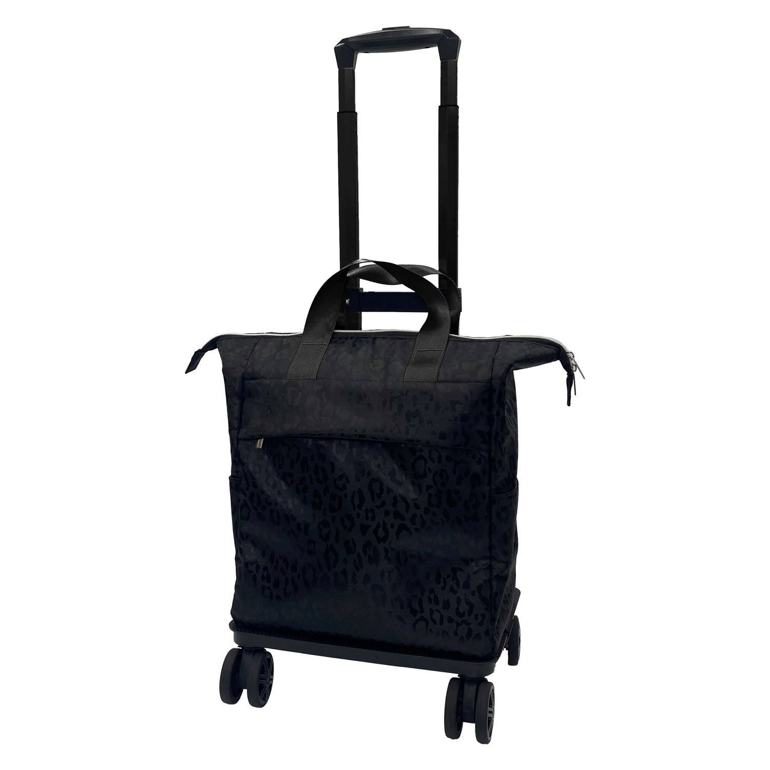 【取り寄せ商品】 【COCORO】 レオパード4輪ショッピングカート - 画像2