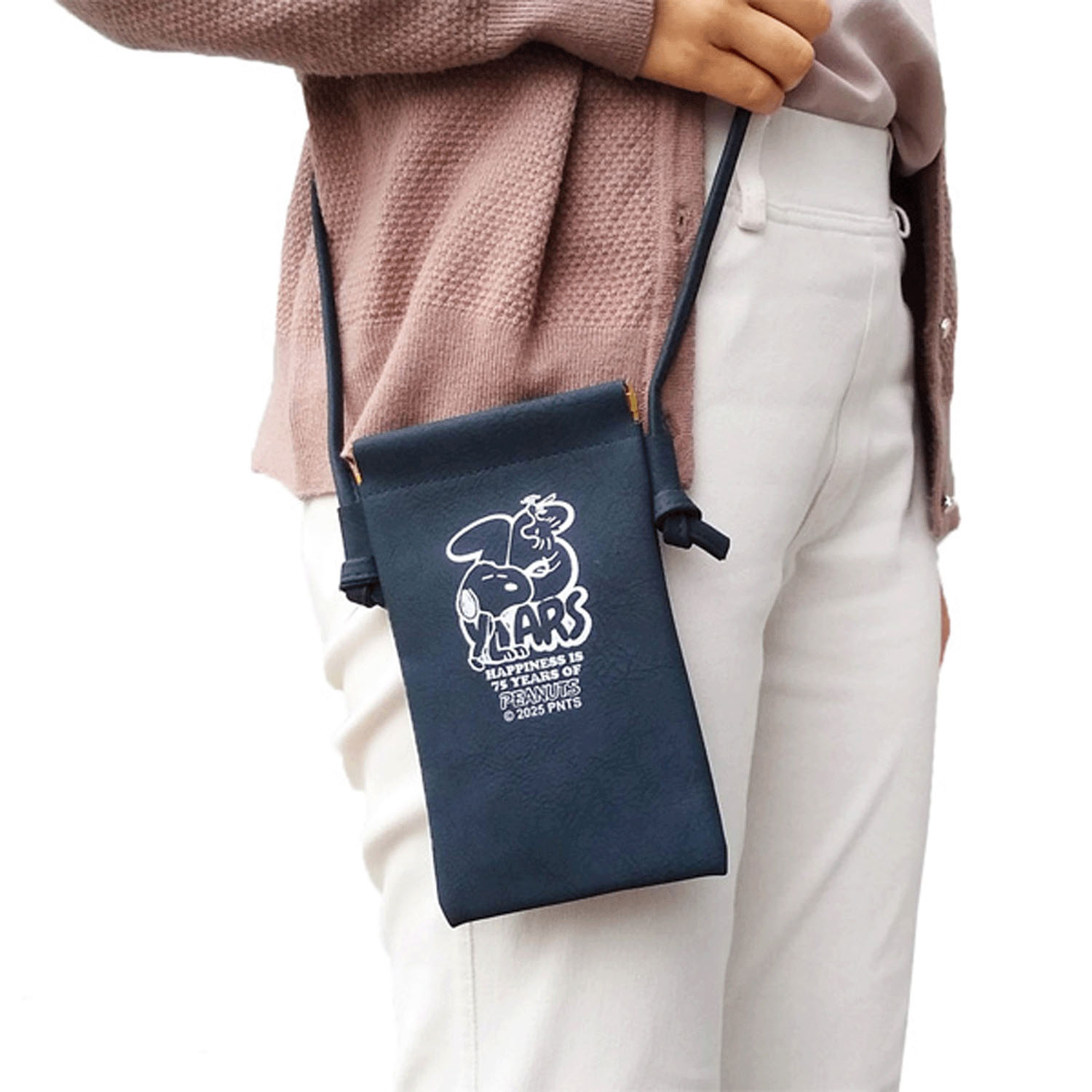 スヌーピー75周年  ばね口シリーズショルダーポーチ