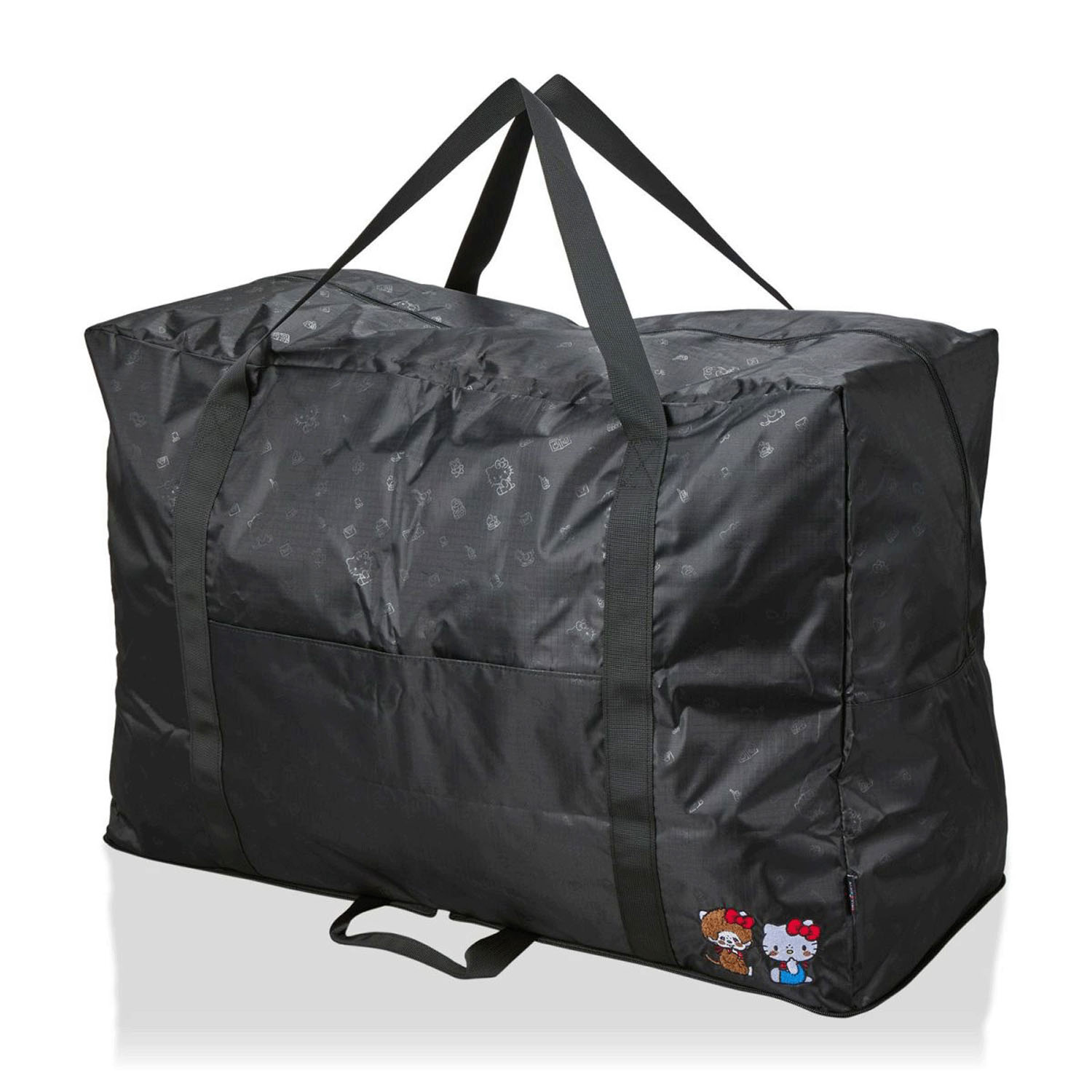 超大型折りたたみボストンバッグ  モンチッチ×ハローキティ