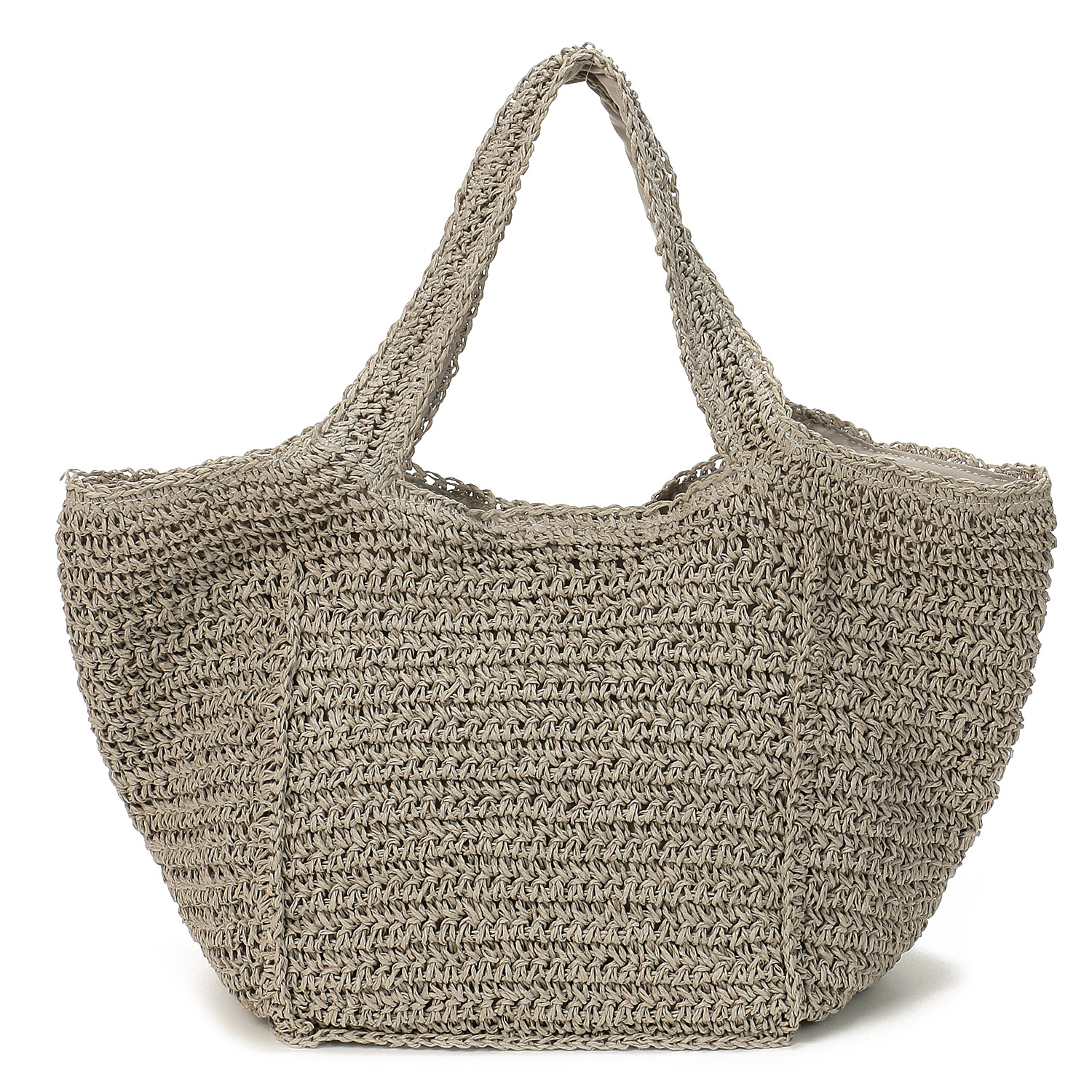 COOCO SMILEYサガラ刺繍ペーパーカゴバッグ - 画像3