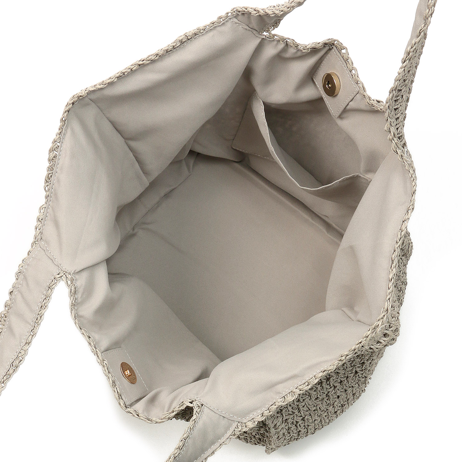 COOCO SMILEYサガラ刺繍ペーパーカゴバッグ - 画像4