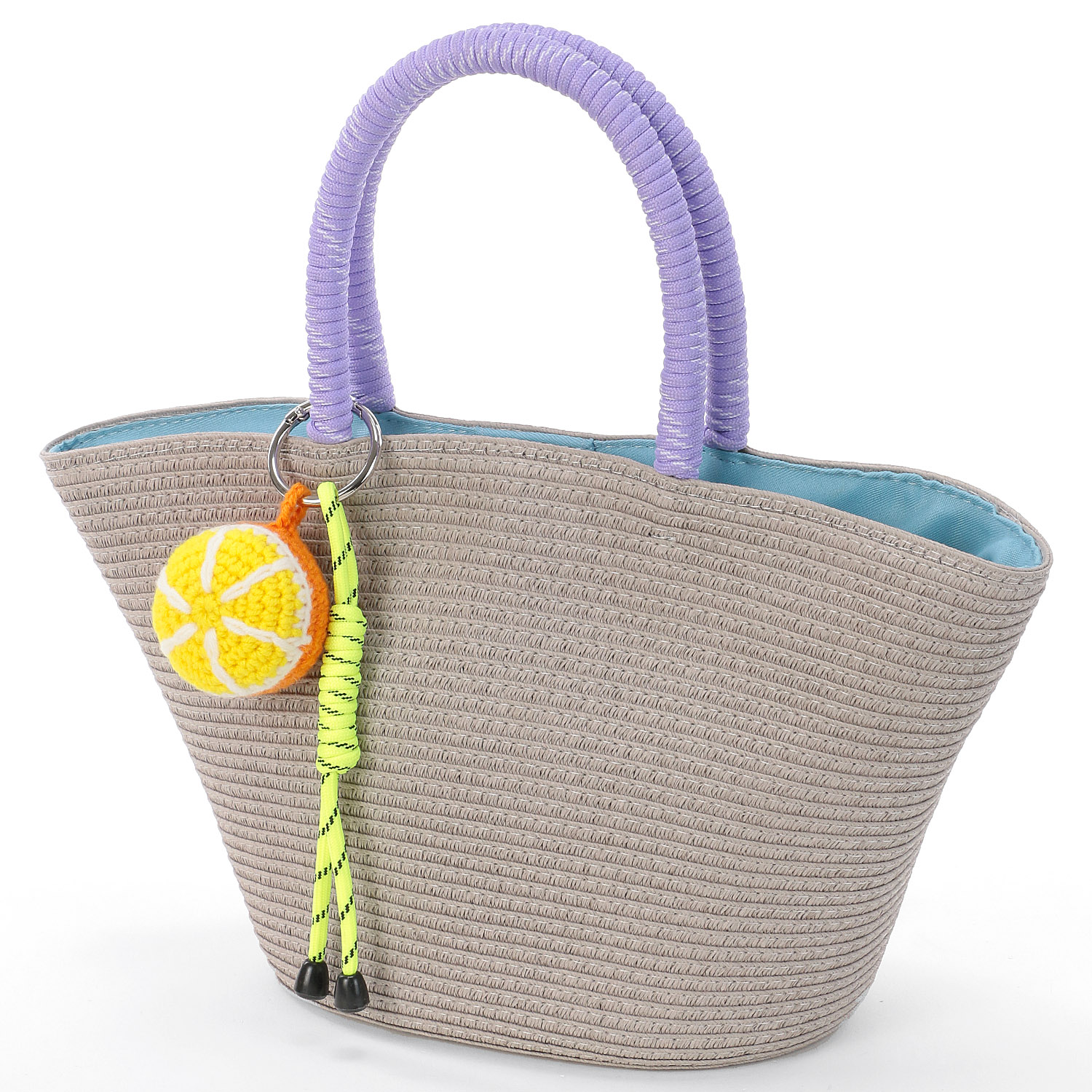 COOCO フルーツチャーム付カゴバッグ - 画像1