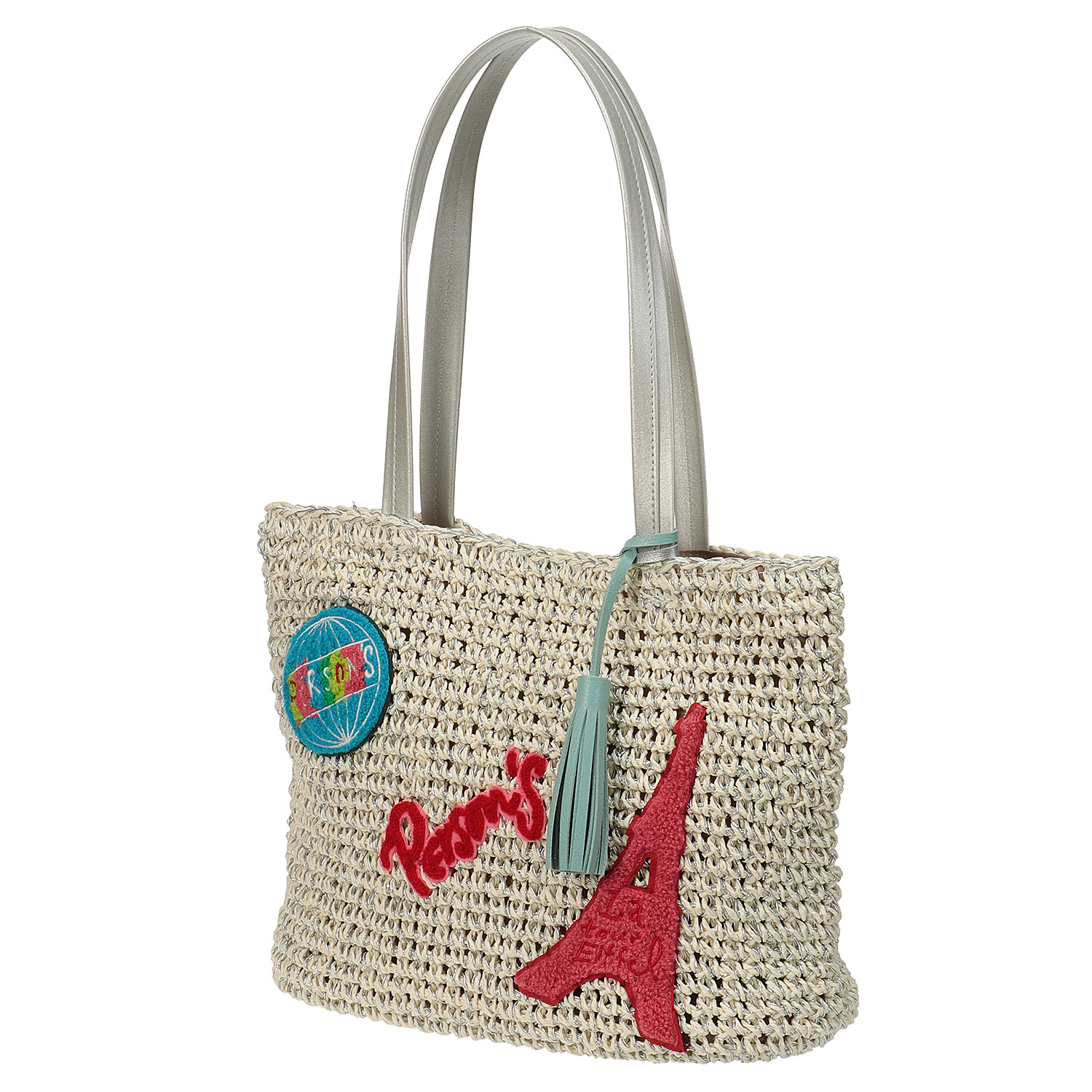 PERSONS ペーパー刺繍トートバッグ - 画像2