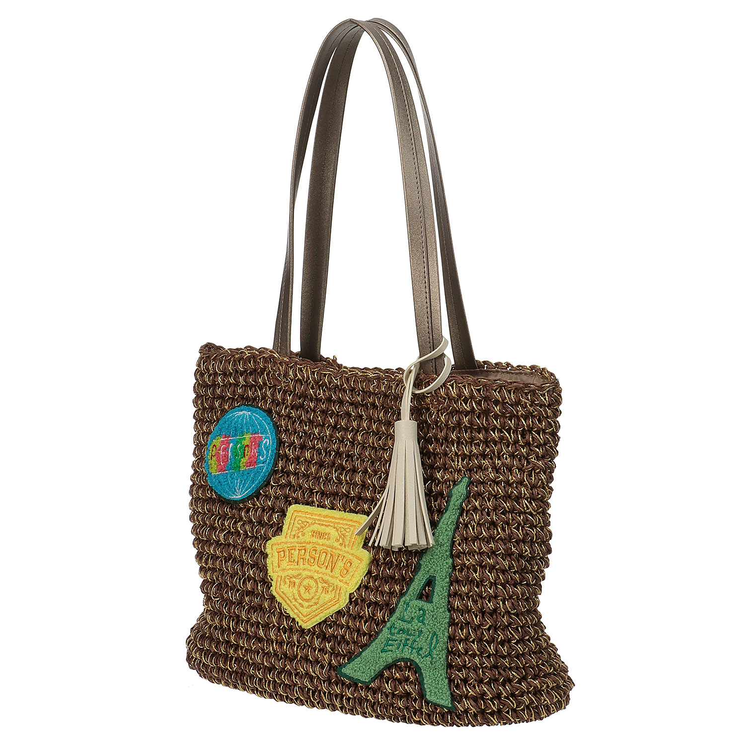 PERSONS ペーパー刺繍トートバッグ - 画像3