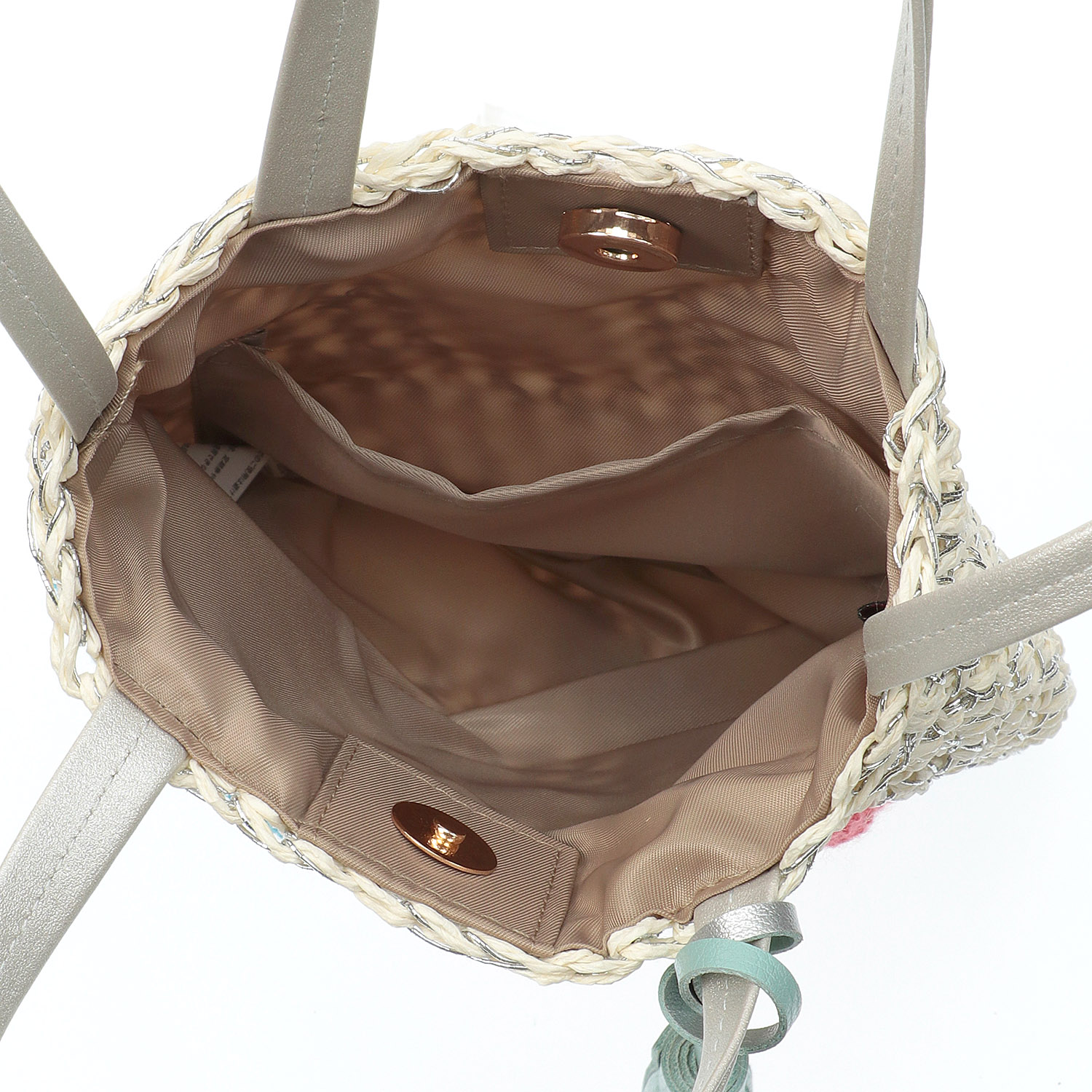 PERSONS ペーパー刺繍ミニショルダーバッグ - 画像4