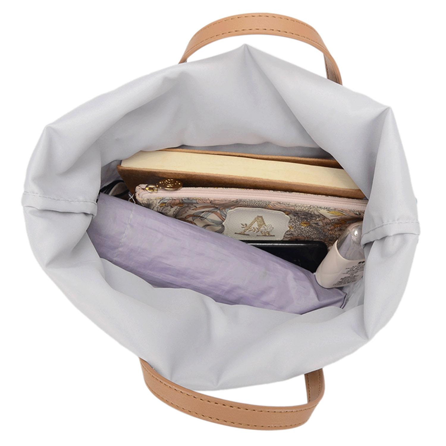 花柄レースカゴ型バッグ - 画像6