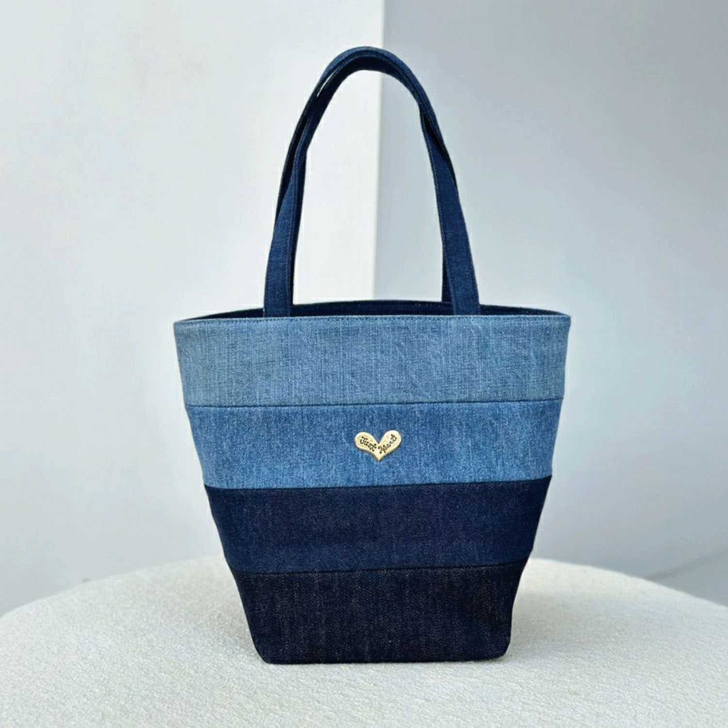 Think Bee！ デニムゴールドムーン手提げバッグ - 画像2